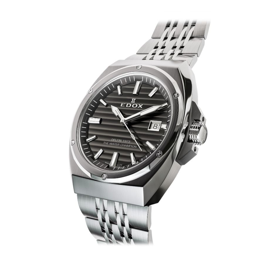 Edox Delfin The Original 1973 Date 53032 3M NIN