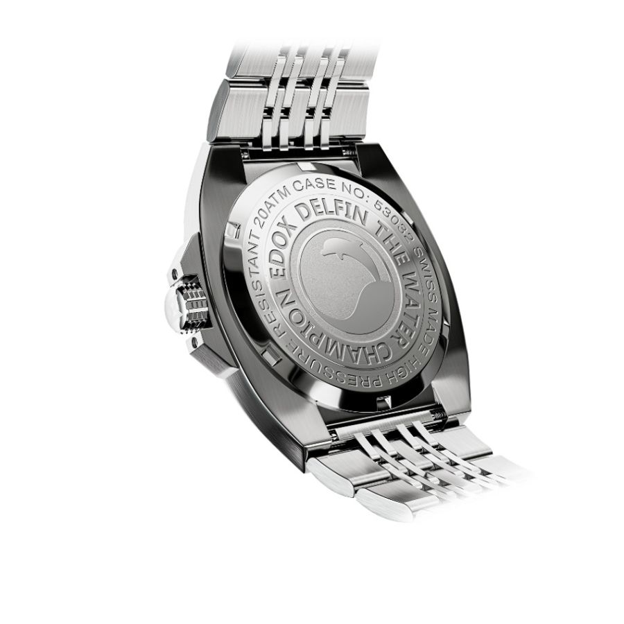 Edox Delfin The Original 1973 Date 53032 3M NIN