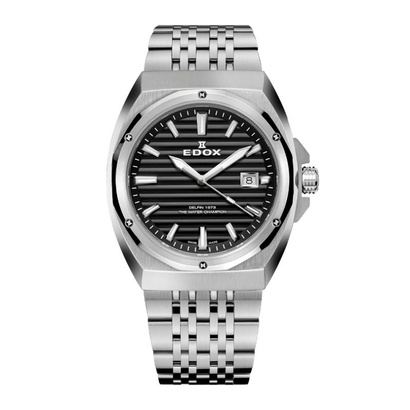 Edox Delfin The Original 1973 Date 53032 3M NIN