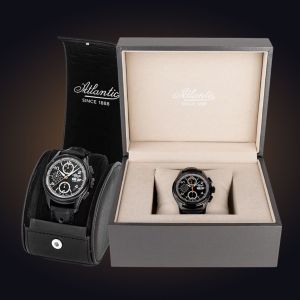 Atlantic Worldmaster Prestige Valjoux Chronograph 55853.46.65 Travel Case Atlantic Worldmaster Prestige Valjoux Chronograph 55853.46.65 Travel Case