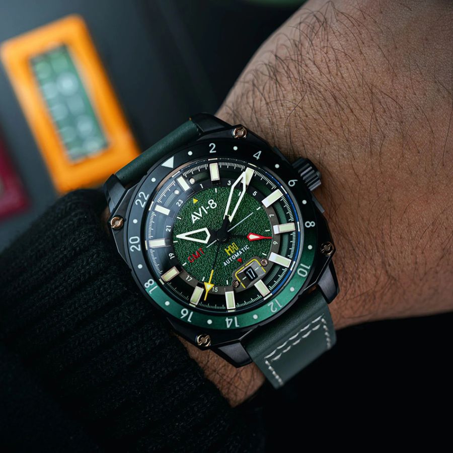 AVI-8 Atlas GMT Automatic Amazon Green AV-4122-03