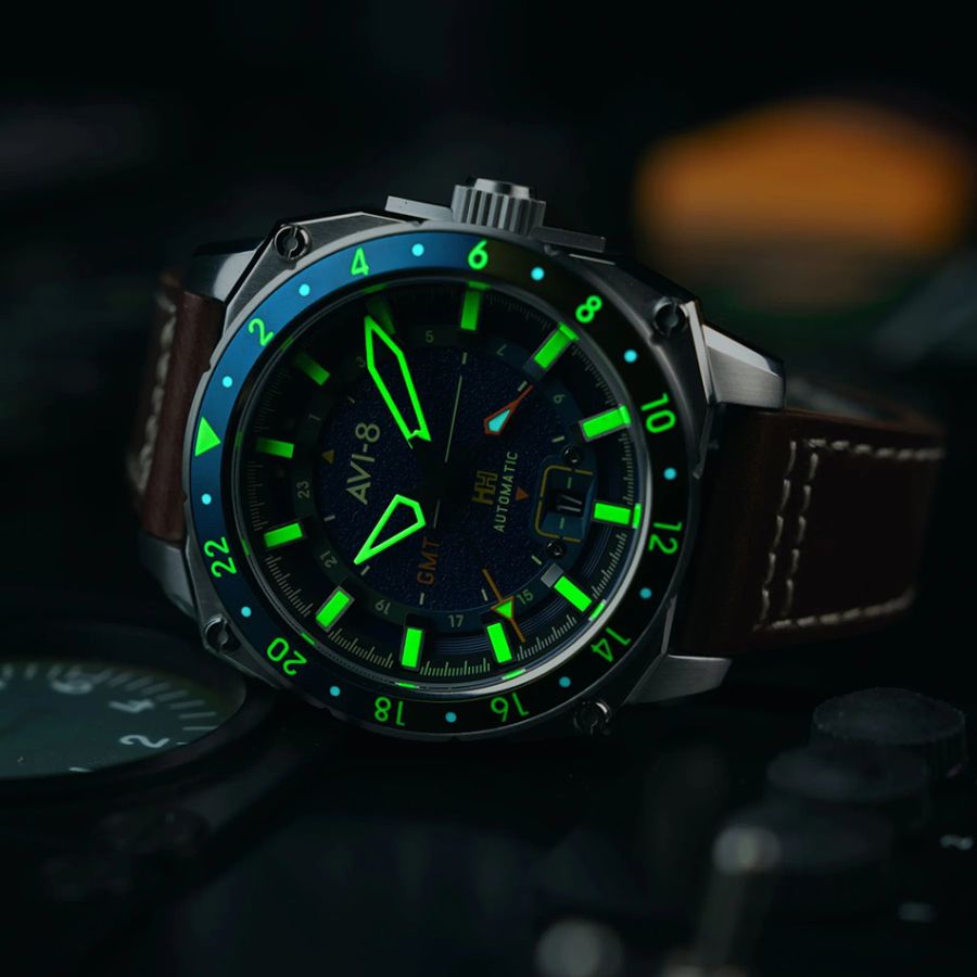 AVI-8 Atlas GMT Automatic Earth Blue AV-4122-02