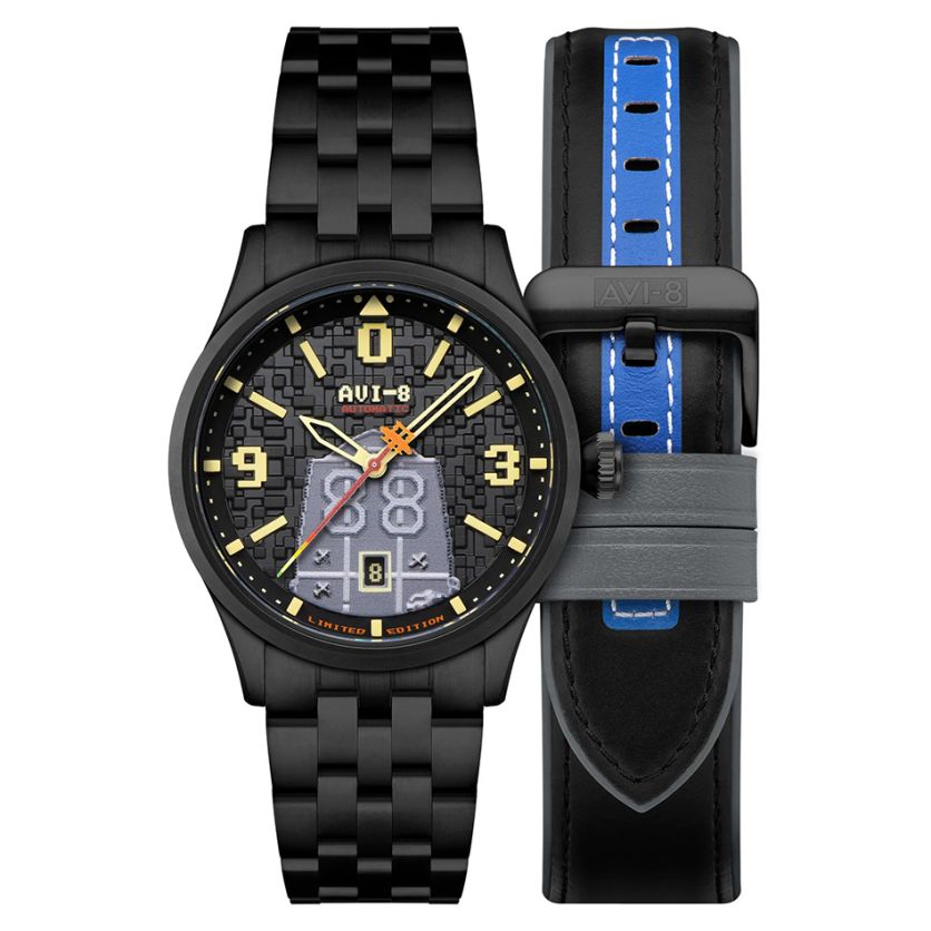 AVI-8 Capcom 1942 Automatic Pixel Limited Edition Midnight Ace AV-4121-33 AVI-8 Capcom 1942 Automatic Pixel Limited Edition Midnight Ace AV-4121-33