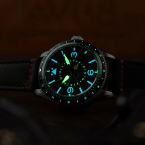 AVI-8 Flyboy Airmaster GMT Automatic Engine Black AV-4128-01 AVI-8 Flyboy Airmaster GMT Automatic Engine Black AV-4128-01