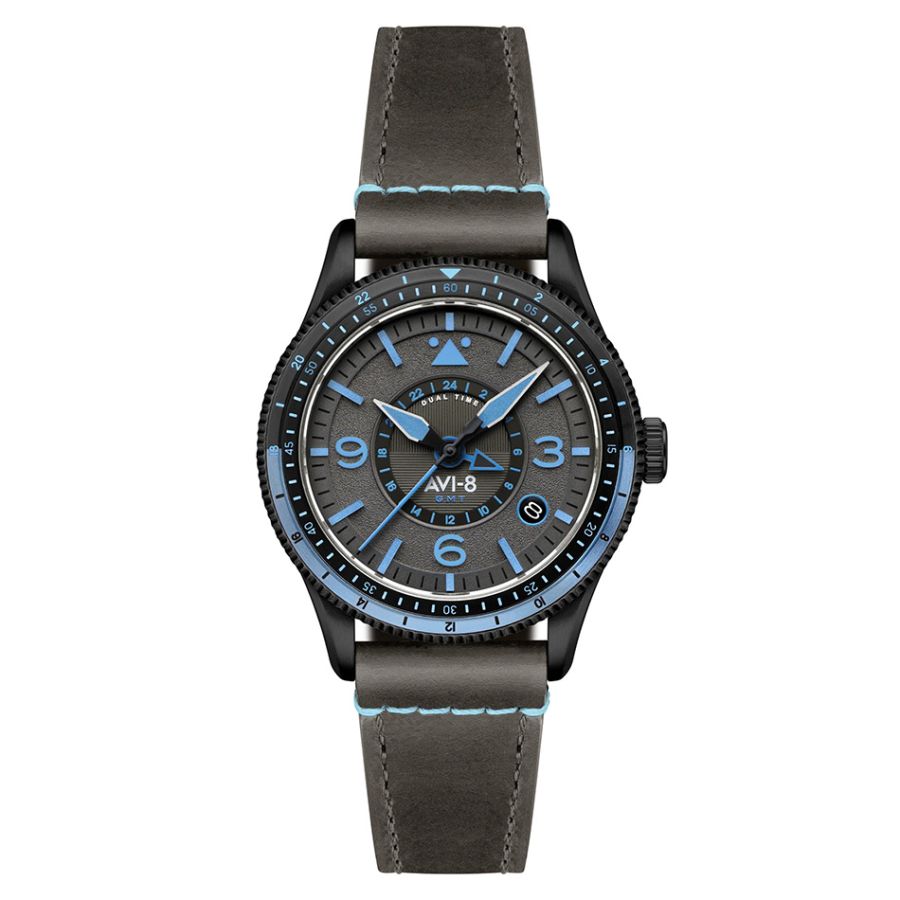 AVI-8 Flyboy Airmaster GMT Automatic Rubber Black AV-4128-05