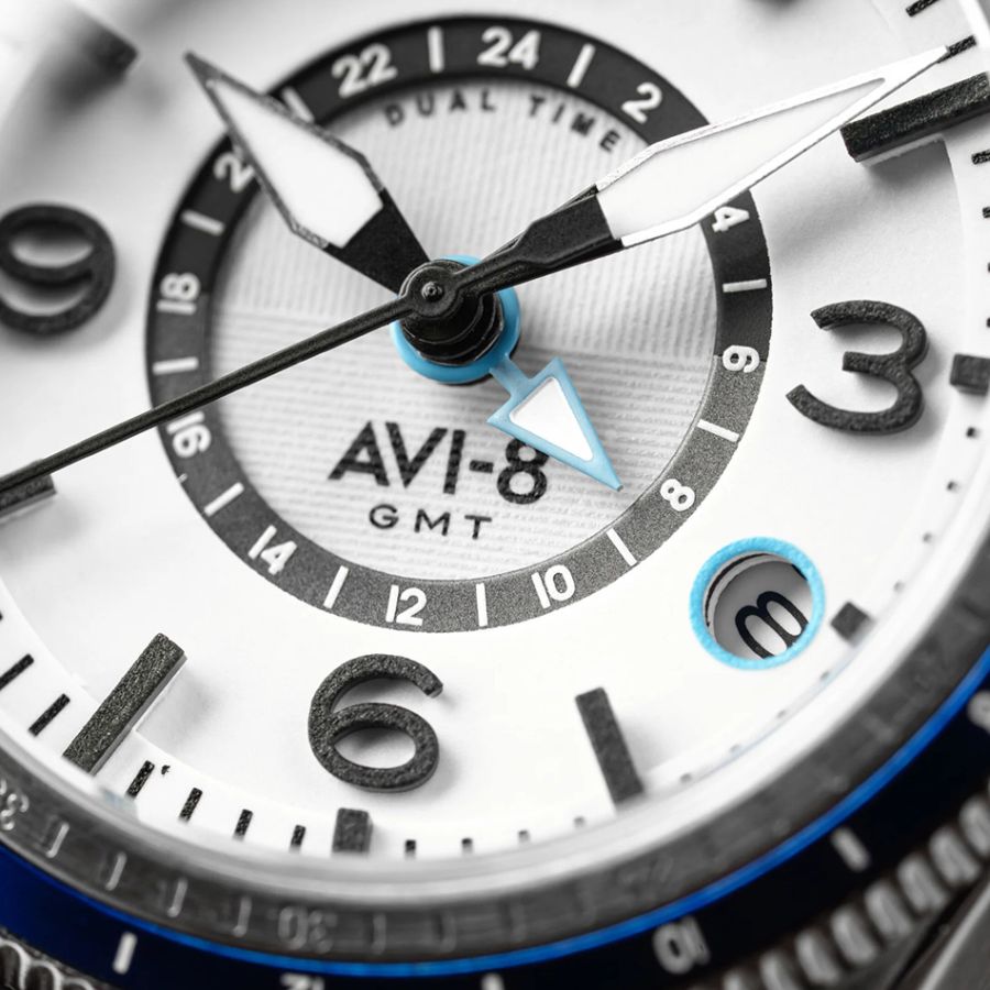 AVI-8 Flyboy Airmaster GMT Automatic Wing Silver AV-4128-02