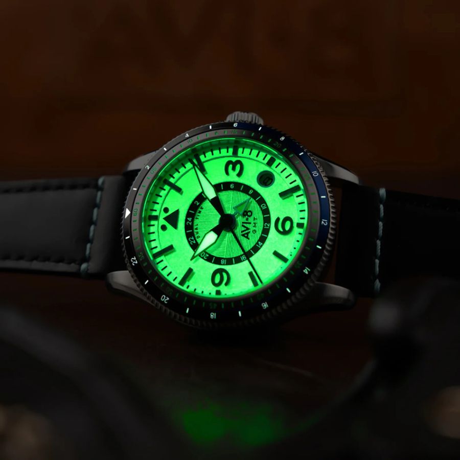 AVI-8 Flyboy Airmaster GMT Automatic Wing Silver AV-4128-02