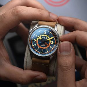 AVI-8 Flyboy Wingman Worldtimer GMT Automatic Atlantic Blue AV-4120-01 AVI-8 Flyboy Wingman Worldtimer GMT Automatic Atlantic Blue AV-4120-01