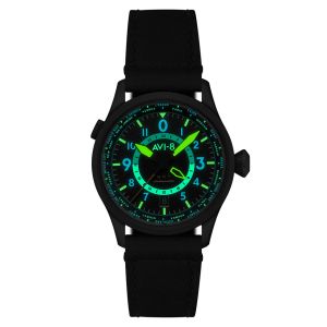 AVI-8 Flyboy Wingman Worldtimer GMT Automatic Tropical Gray AV-4120-04 AVI-8 Flyboy Wingman Worldtimer GMT Automatic Tropical Gray AV-4120-04