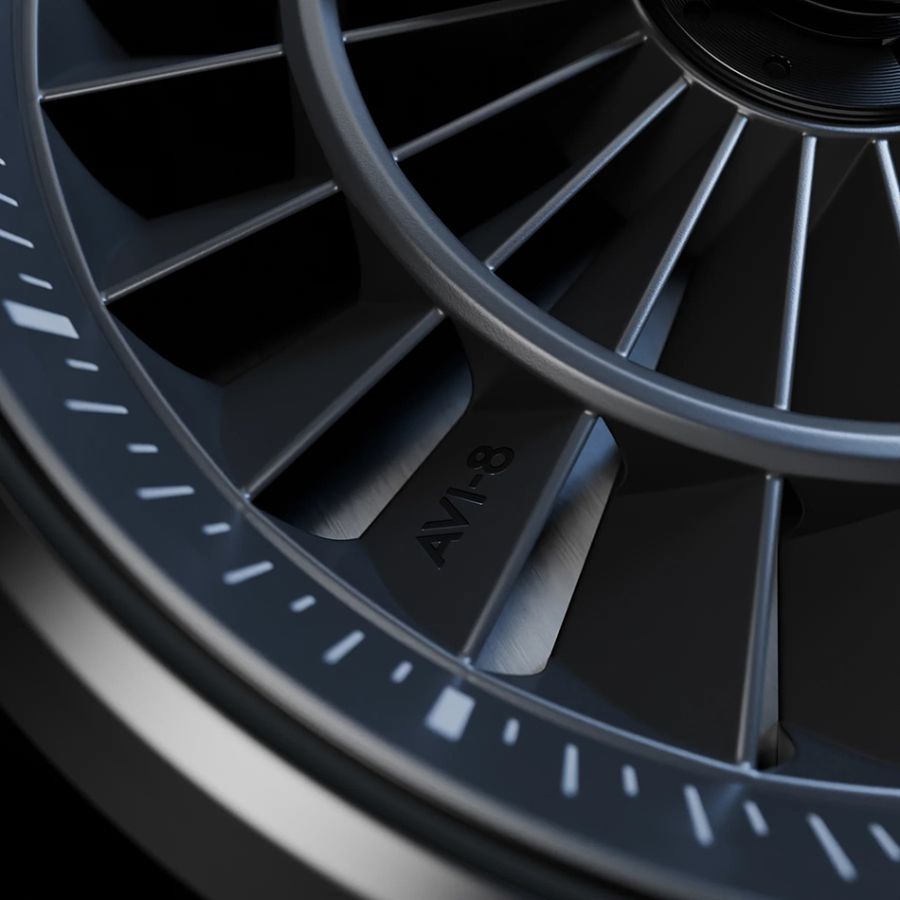 AVI-8 Pegasus Automatic Limited Edition Piston Black AV-4127-01