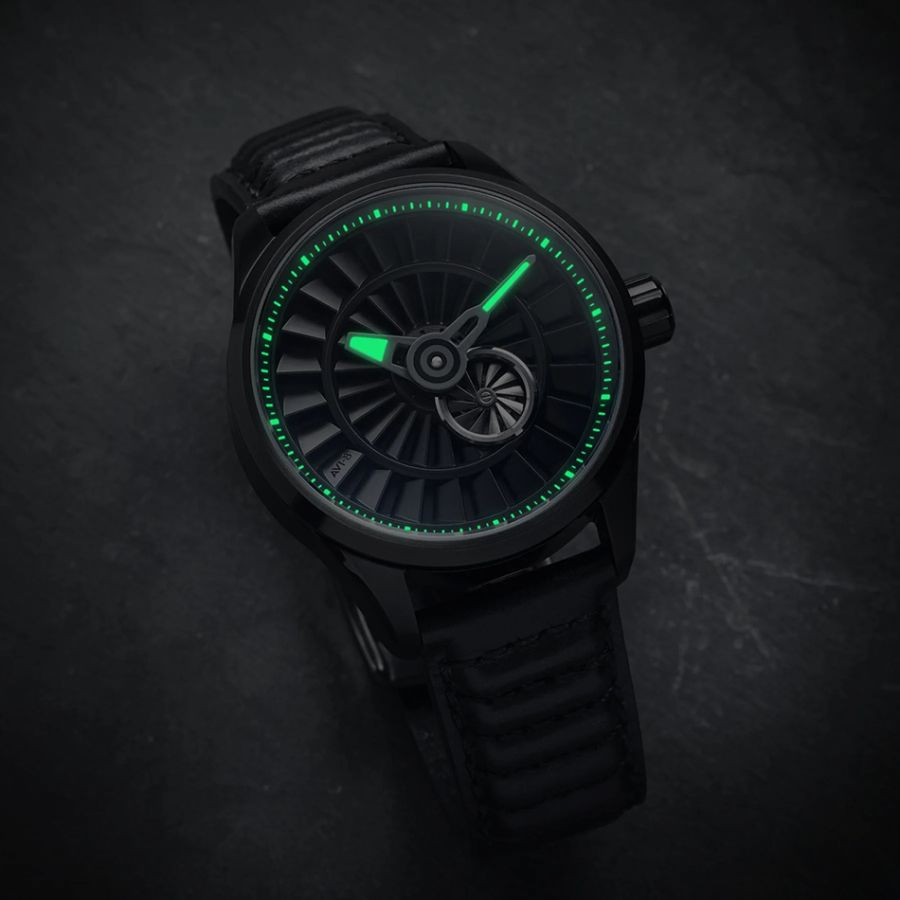 AVI-8 Pegasus Automatic Limited Edition Piston Black AV-4127-01