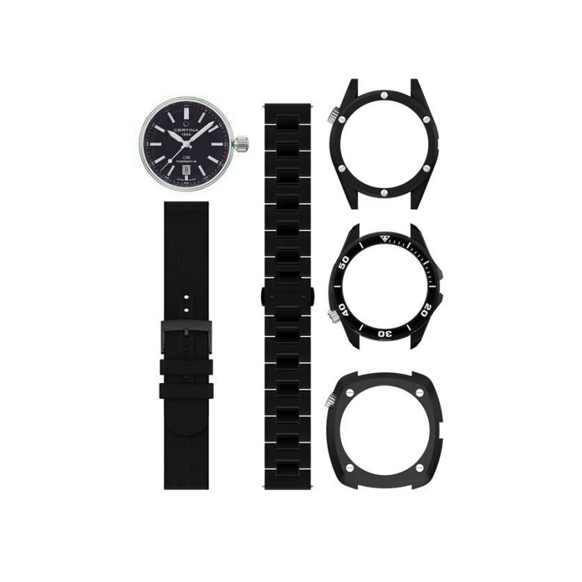 Certina DS+ Kit Black Edition C041.407.39.051.00 + Ремешок и Корпус Certina DS+ Kit Black Edition C041.407.39.051.00 + Ремешок и Корпус