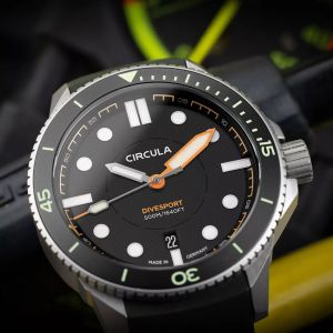 Circula DiveSport Titanium Black Bezel Circula DiveSport Titanium Black Bezel