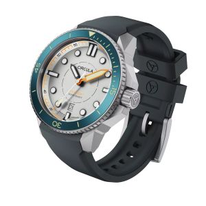 Circula DiveSport Titanium Grey Blue Bezel Circula DiveSport Titanium Grey Blue Bezel
