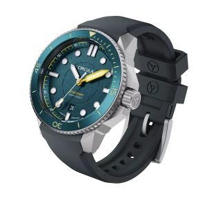 Circula DiveSport Titanium Petrol Blue Bezel Circula DiveSport Titanium Petrol Blue Bezel
