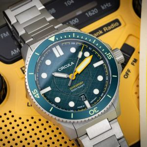 Circula DiveSport Titanium Petrol Bracelet Circula DiveSport Titanium Petrol Bracelet
