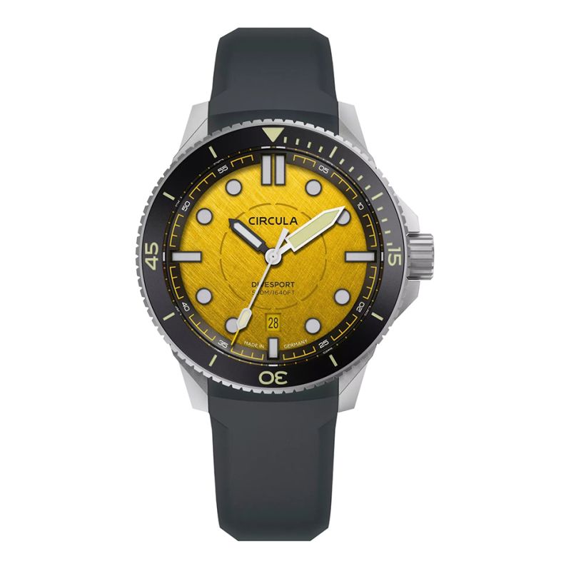 Circula DiveSport Titanium Yellow