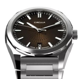 Circula Facet Brown Steel Strap with Extension Folding Clasp Circula Facet Brown Steel Strap with Extension Folding Clasp