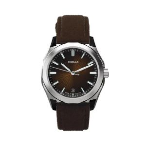Circula Facet Brown Suede Strap Circula Facet Brown Suede Strap