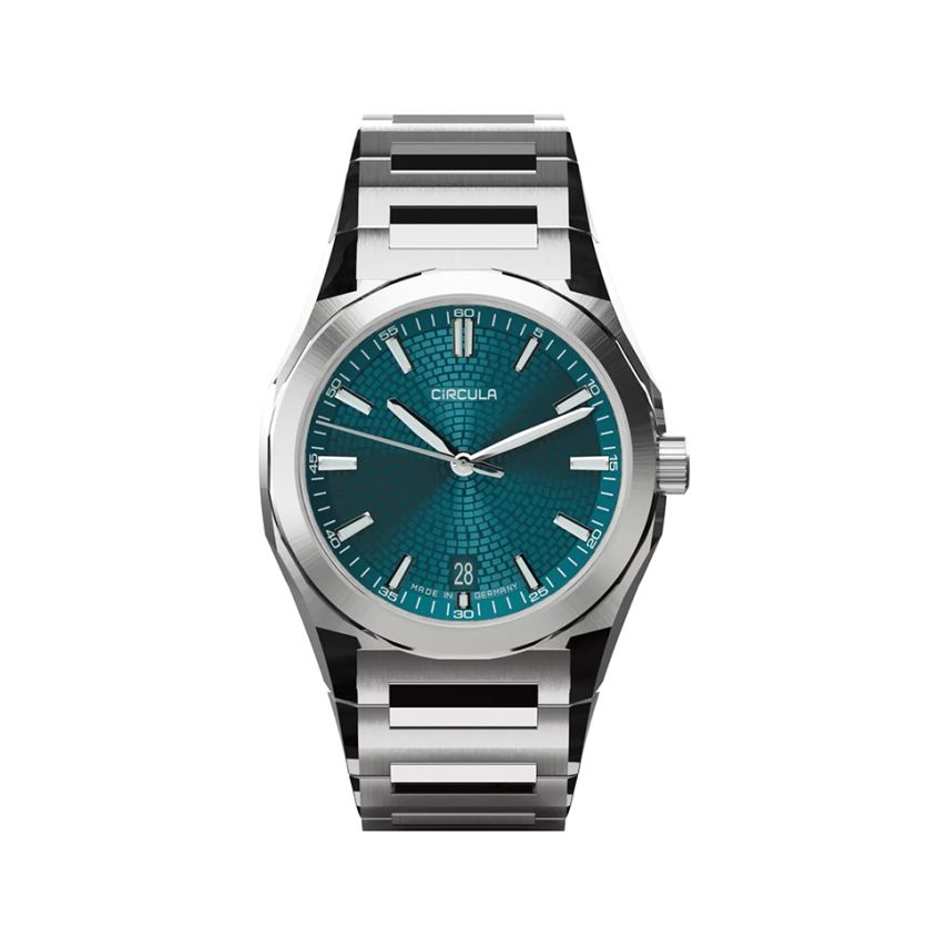 Circula Facet Petrol Steel Strap with Butterfly Clasp Circula Facet Petrol Steel Strap with Butterfly Clasp