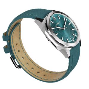 Circula Facet Petrol Suede Strap Circula Facet Petrol Suede Strap