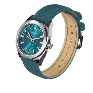 Circula Facet Petrol Suede Strap Circula Facet Petrol Suede Strap