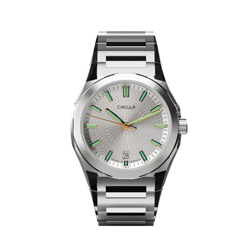 Circula Facet Silver Steel Strap with Butterfly Clasp Circula Facet Silver Steel Strap with Butterfly Clasp