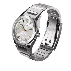 Circula Facet Silver Steel Strap with Extension Folding Clasp Circula Facet Silver Steel Strap with Extension Folding Clasp