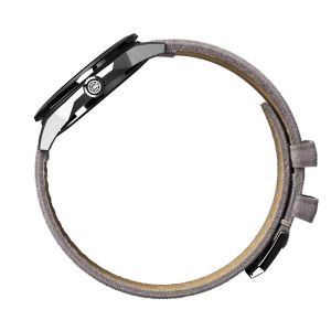 Circula Facet Silver Suede Strap Circula Facet Silver Suede Strap