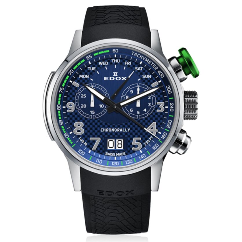 Edox Chronorally Chronograph 38001 TINV BUV3 Edox Chronorally Chronograph 38001 TINV BUV3