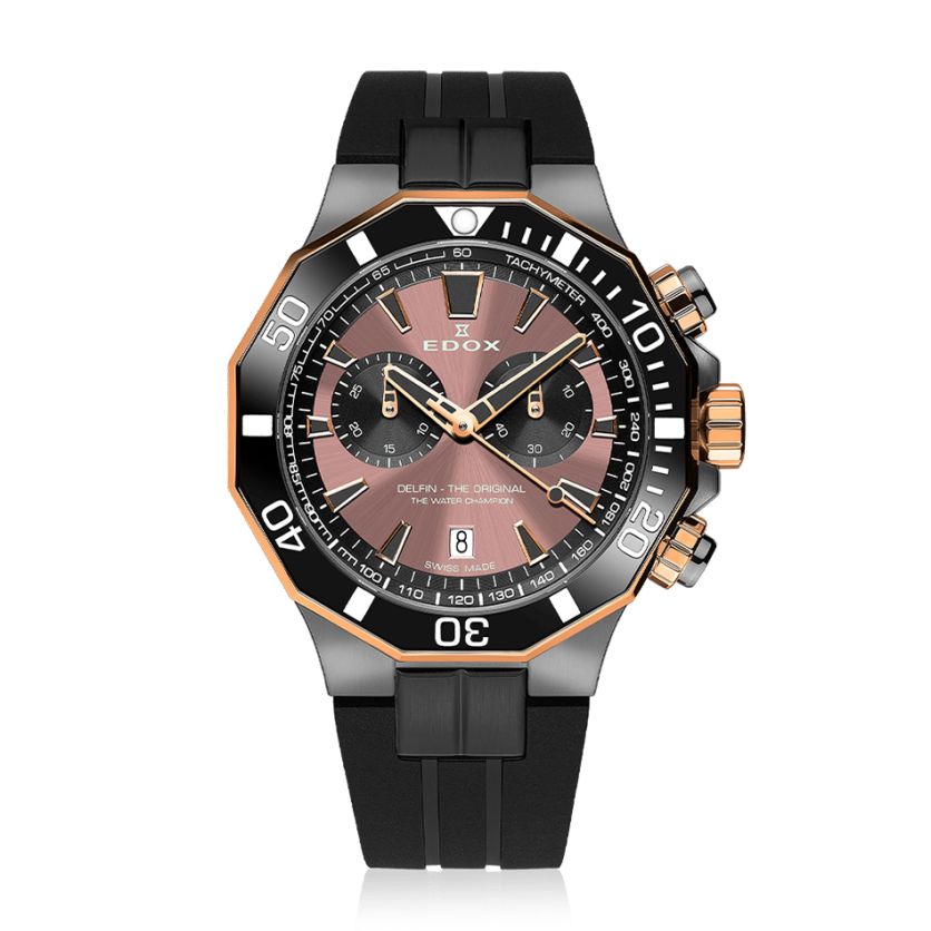 Edox Delfin The Original Chronograph 10112 357GRNCA BRNR Edox Delfin The Original Chronograph 10112 357GRNCA BRNR