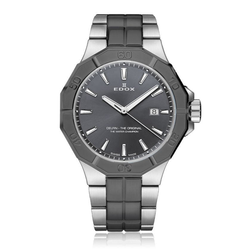 Edox Delfin The Original Date 53021 3GM GIN Edox Delfin The Original Date 53021 3GM GIN