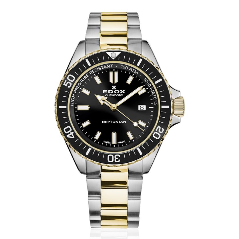 Edox Neptunian Date Automatic 80120 357JM NID Edox Neptunian Date Automatic 80120 357JM NID