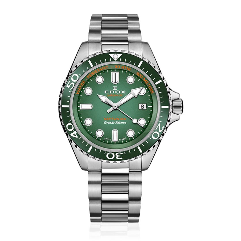 Edox Neptunian Grande Reserve Date Automatic 80801 3VM VDN Edox Neptunian Grande Reserve Date Automatic 80801 3VM VDN