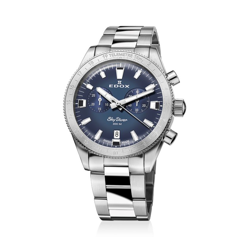 Edox Skydiver CHRONOGRAPH 10116 3 BUIDN + Strap Edox Skydiver CHRONOGRAPH 10116 3 BUIDN + Strap