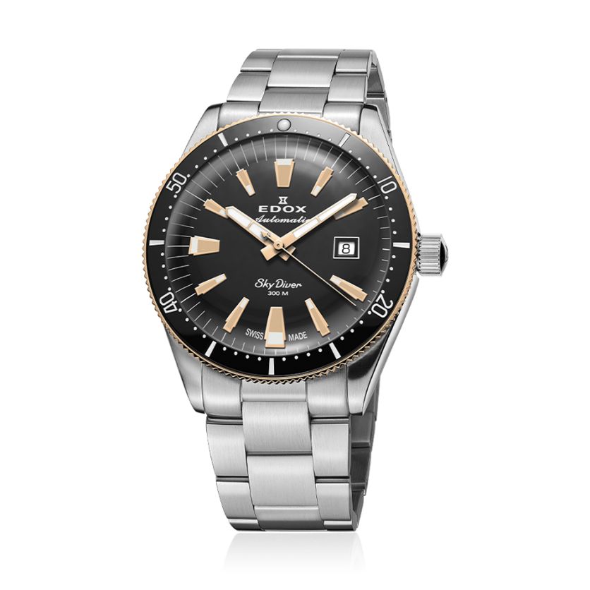 Edox SkyDiver Date Automatic Limited Edition 80126 357RNM NIRB + Strap Edox SkyDiver Date Automatic Limited Edition 80126 357RNM NIRB + Strap