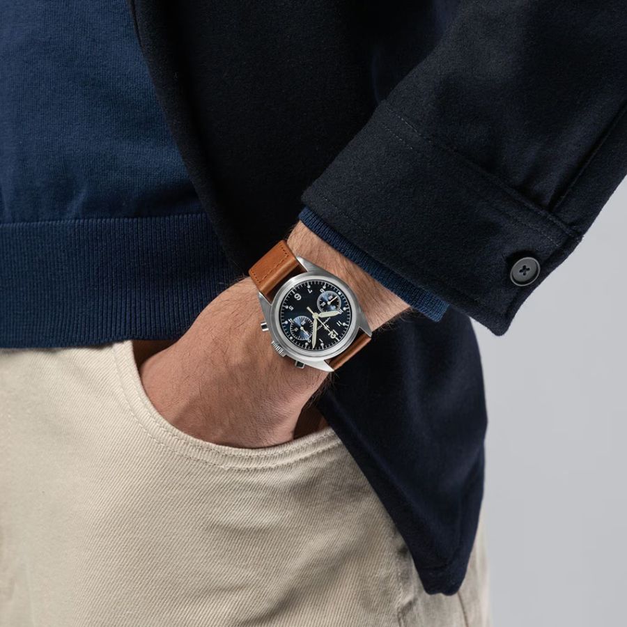 Hamilton Khaki Aviation Pilot Pioneer Mechanical Chrono H76409540