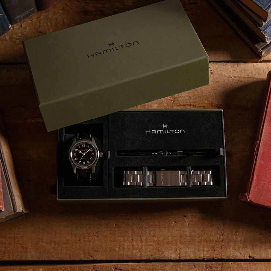 Hamilton Khaki Field Murph Auto 42mm Bracelet Bundle H70605732 + браслет