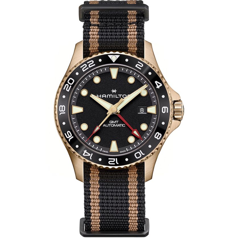Hamilton Khaki Navy Scuba Automatic GMT 43mm Bronze H82565930 Hamilton Khaki Navy Scuba Automatic GMT 43mm Bronze H82565930