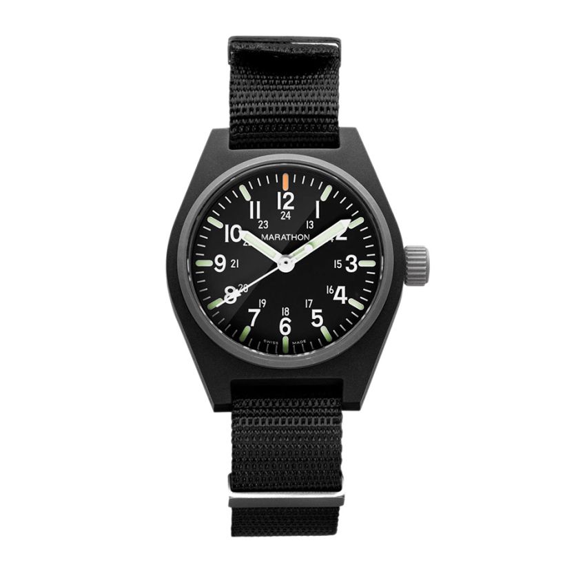 Marathon 34mm Black General Purpose Quartz with MaraGlo (GPQ) WW194009BK-0108 Marathon 34mm Black General Purpose Quartz with MaraGlo (GPQ) WW194009BK-0108