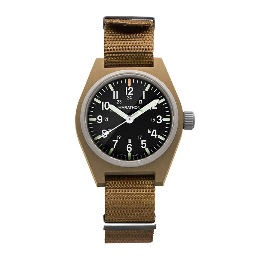 Marathon 34mm Desert Tan General Purpose Quartz with MaraGlo (GPQ) WW194009DT-0106 Marathon 34mm Desert Tan General Purpose Quartz with MaraGlo (GPQ) WW194009DT-0106