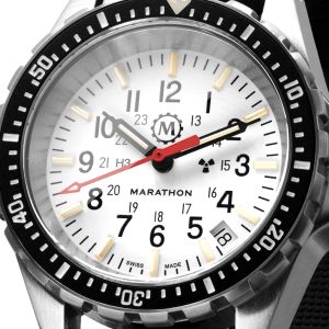 Marathon 36mm Arctic Edition Medium Diver's Quartz (MSAR Quartz) with Stainless Steel Bracelet WW194027SS-0506 Marathon 36mm Arctic Edition Medium Diver's Quartz (MSAR Quartz) with Stainless Steel Bracelet WW194027SS-0506