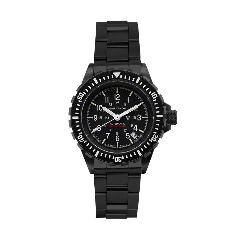 Marathon 41mm Anthracite Large Diver's Automatic (GSAR) with Stainless Steel Bracelet WW194006BK-0109 Marathon 41mm Anthracite Large Diver's Automatic (GSAR) with Stainless Steel Bracelet WW194006BK-0109