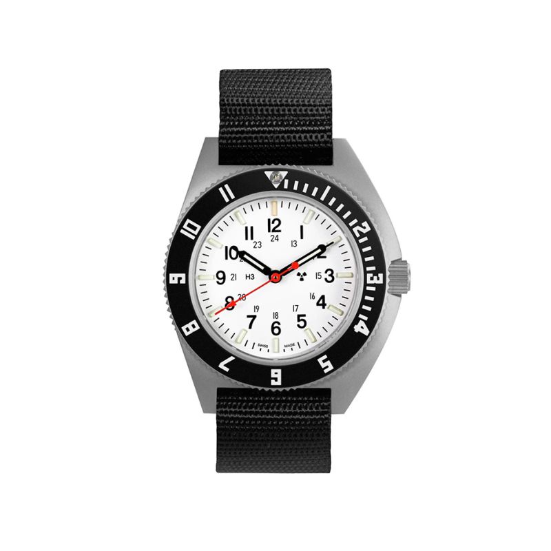 Marathon 41mm Arctic Steel Navigator (SSNAV) on Ballistic Nylon WW194001SS-0501 Marathon 41mm Arctic Steel Navigator (SSNAV) on Ballistic Nylon WW194001SS-0501
