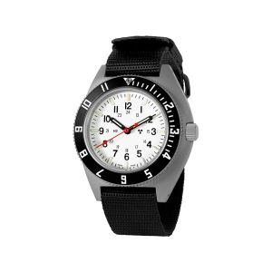 Marathon 41mm Arctic Steel Navigator (SSNAV) on Ballistic Nylon WW194001SS-0501 Marathon 41mm Arctic Steel Navigator (SSNAV) on Ballistic Nylon WW194001SS-0501