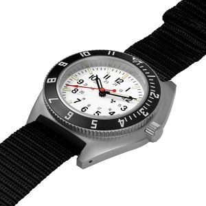 Marathon 41mm Arctic Steel Navigator (SSNAV) on Ballistic Nylon WW194001SS-0501 Marathon 41mm Arctic Steel Navigator (SSNAV) on Ballistic Nylon WW194001SS-0501