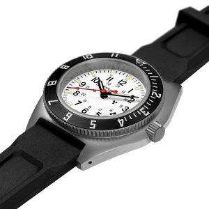 Marathon 41mm Arctic Steel Navigator with Date (SSNAV-D) on Black 3-Piece Rubber Strap Kit WW194013SS-0530 Marathon 41mm Arctic Steel Navigator with Date (SSNAV-D) on Black 3-Piece Rubber Strap Kit WW194013SS-0530