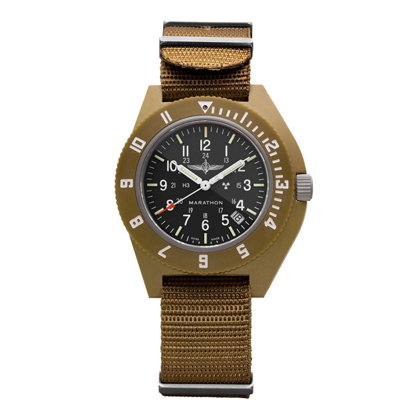Marathon 41mm Official Duvdevan Desert Tan Pilot's Navigator with Date WW194013DT-0610 Marathon 41mm Official Duvdevan Desert Tan Pilot's Navigator with Date WW194013DT-0610