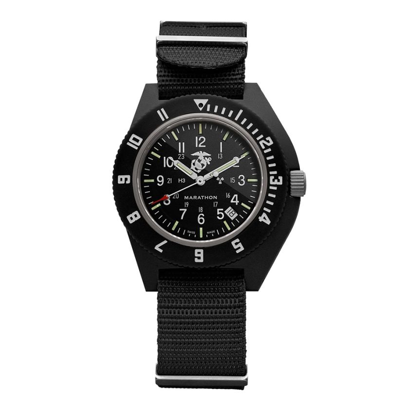 Marathon 41mm Official USMC Black Pilot's Navigator with Date WW194013BK-0204 Marathon 41mm Official USMC Black Pilot's Navigator with Date WW194013BK-0204
