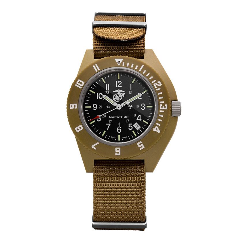 Marathon 41mm Official USMC Desert Tan Pilot's Navigator with Date WW194013DT-0210 Marathon 41mm Official USMC Desert Tan Pilot's Navigator with Date WW194013DT-0210